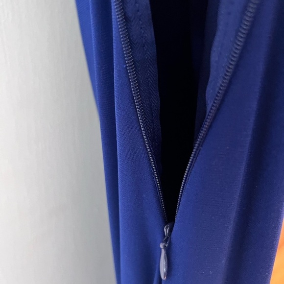 R&M Collection Royal Blue Sleeveless Evening Gown Dress - Size 8 - Picture 6 of 8